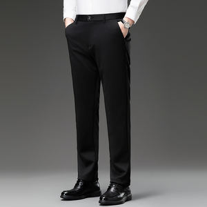 Pantalones Formales para Hombre, Venta Caliente 2024, Corte Ajustado, Cintura Alta, Cómodos, Elásticos, Rectos - Product Image 3