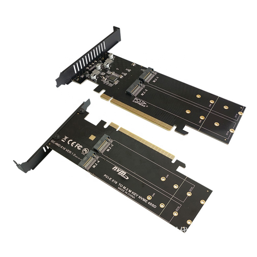 Pcie to 4 Nvmem.2 Nvme 10Gbps Pcie to Usbpcie 3.0 X16 Plx8747 to 4 Port M.2 Nvme Ssd M.2 Nvme Ssd Ngff to Pcie X4 Adapter Card