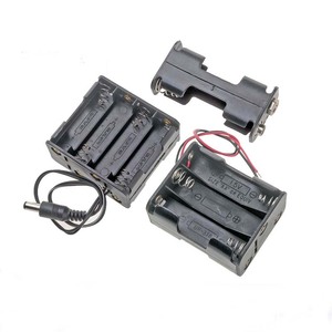 Scatola di Stoccaggio per 2 <span class=keywords><strong>Batterie</strong></span> <span class=keywords><strong>AA</strong></span> <span class=keywords><strong>3V</strong></span> a Doppio Strato, Contenitore per <span class=keywords><strong>Batterie</strong></span> Ricaricabili con Connettori Maschio e Femmina da 9V - Product Image 6
