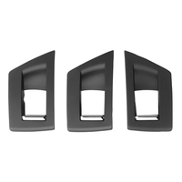 Panel de puerta interior, manija, juego de molduras, interruptor de ventana, panel de reposabrazos apto para BMW 5 Series F10 F11 LHD negro 51417261929 51417225873