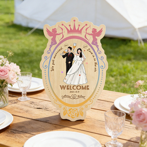 Targhe in Legno Personalizzate |   Decorazioni per matrimoni e feste, regali commemorativi per la casa, per San Valentino e anniversari - Product Image 4