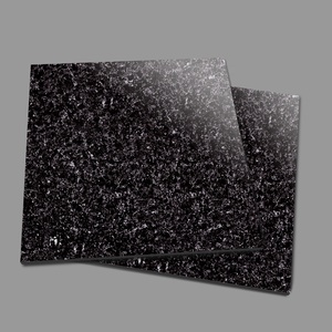 Phật Sơn Sparkle Black Smooth Textured 600X600 Gạch Lát Sàn Sứ Siêu Đen Mỏng Nhẹ - Product Image 1