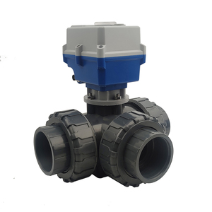 Vanne à boisseau sphérique électrique à commande motorisée 3 voies CPVC/PVC DN25 pour eau, certifiée CE, joint en PTFE, débit de 50 L/min - Product Image 6