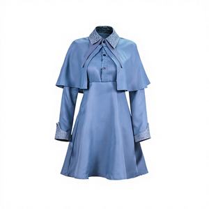 Disfraz de Halloween Fleur Delacour Echo, uniforme escolar de Beauxbatons, poliéster para mujer adulta - Product Image 1