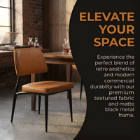 Chaises et ensembles de restaurant commerciaux modernes et minimalistes en fer durable avec mousse haute densité et similicuir pour usage en centre commercial