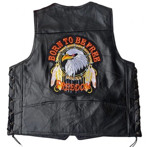 <span class=keywords><strong>Gilet</strong></span> da Moto Americano Personalizzato con Logo, <span class=keywords><strong>Gilet</strong></span> in <span class=keywords><strong>Pelle</strong></span> con Badge Ricamato, <span class=keywords><strong>Gilet</strong></span> da <span class=keywords><strong>Uomo</strong></span> all'Ingrosso - Product Image 5