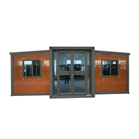 Casa Contenedor Prefabricada Plegable y Expandible de Lujo de 2 Dormitorios, 40FT x 20FT, de Bajo Costo, en Venta