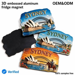 Imán de Refrigerador Personalizado de Aluminio 3D en Relieve, Duradero, de Sídney, Australia, 2x3 Pulgadas, Recuerdo de Viaje para Decoración de Cocina, Bar y <span class=keywords><strong>Hogar</strong></span> - Product Image 1