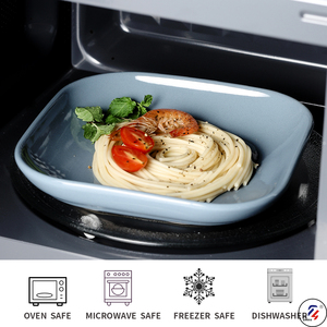 Commercio all'ingrosso a buon mercato Sottile di porcellana bianca di ceramica <span class=keywords><strong>rettangolo</strong></span> ciotole ondulato pasta piatto - Product Image 6