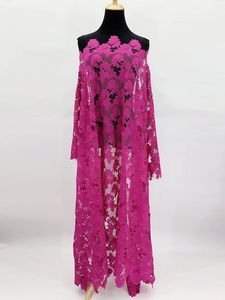 Fushia <span class=keywords><strong>Guipure</strong></span>/cordino in pizzo per festa nuziale tessuto di pizzo ricamato - Product Image 4