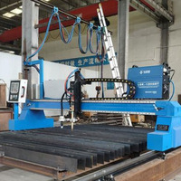 Machine de découpe plasma de type portique avec système de contrôle CNC SJTU, servomoteur, haute productivité, zone de travail 3000x12000mm, 120A