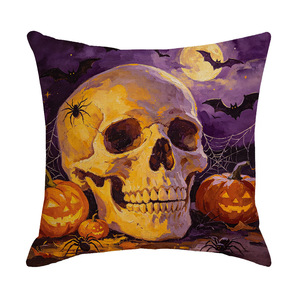 Halloween-themed Linen Knitted Cartoon <b>Throw</b> Pillows Scary Party Decorations <b>Chair</b> Cushions Living Room Sofas Pumpkin Hotel - Product Image 6