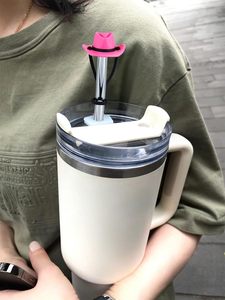 10mm Cute Silicone Funny Tumbler Cowboy <b>Hat</b> <b>Straw</b> Topper with Anti-Dust Protection Multi-Design for <b>Man</b> & Woman Gift - Product Image 5
