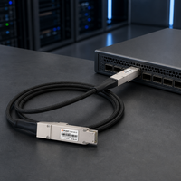 Kabel Tembaga Aktif 1.6T OSFP224 InfiniBand XDR ACC Finned Top 1m untuk Pusat Data AI