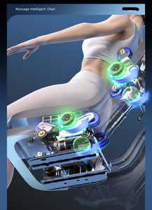 Poltrona Massaggiante VCT 604 con Doppia Efficienza di <span class=keywords><strong>Massaggio</strong></span>, <span class=keywords><strong>Massaggio</strong></span> con Sacche d'Aria per le Gambe, Funzione di Monitoraggio della Salute - Product Image 5