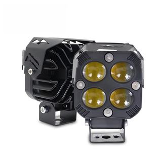 Mini projecteur LED 3 pouces 30W, phare à 4 lentilles, feux de position avant pour moto, éclairage de travail étanche pour Jeeps, voitures, camions, VTT - Product Image 1