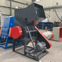 Broyeur à double tambour en plastique 20HP/15KW, capacité 600-1000kg/h, machine de recyclage, lame en acier à haute teneur en carbone, moteur, PVC, ABS, PTFE