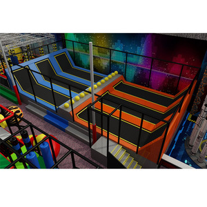 จีนแทรมโพลีนเด็ก GYM อุปกรณ์ปีนเขาผนังในร่ม Trampoline Park - Product Image 3