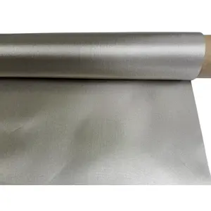 New Anti-microbial Knitted Silver Fiber Fabric EMF Shielding Radiation Protection Silver Conductive Fabric For Clothing