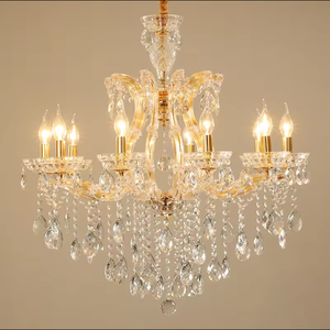 Trending Colored Glass 18 Lamps <b>Living</b> <b>Rooms</b> Weddings European Crystal Candle Chandeliers - Product Image 1