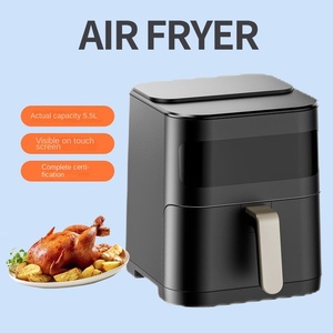 Sartenes eléctricas grandes profesionales de 5 litros, freidora profunda de aire sin aceite, aparato de cocina, freidora de aire eléctrica - Product Image 4