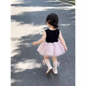 Child Star Circle Girl's Tulle Dress Sleeveless O-Neck Princess Birthday Outfit For 1 Year Old Baby Flower Girl Dress - Product Image 4