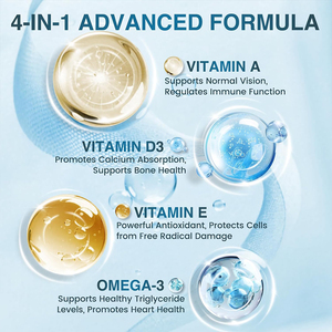 OEM/ODM Vitamine favorisant l'absorption du calcium, soutient la santé osseuse, huile de poisson oméga-3 de haute pureté en gélules, échantillon gratuit - Product Image 4