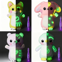 Peluche lumineuse LED, jouet en peluche, compagnon mignon, décoration confortable pour chambre à coucher, jouets en peluche