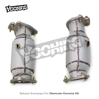 Système d'échappement complet en titane à montage direct avec collecteur catalytique et soupape OEM pour Chevrolet CORVETTE C8 Z06 2019-2025