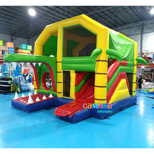 Château gonflable commercial en PVC Hupfburg Krokodil avec toboggan, protection UV, ignifuge, capacité de 1000 kg - Product Image 2