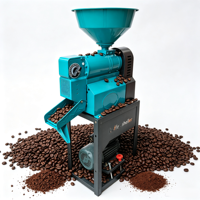 Décortiqueuse de café commerciale domestique Huangliang à faible taux de bris, décortiqueuse de grains de café secs à grande vitesse 100 kg/h 220 V Carbone