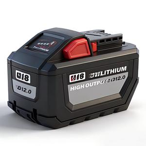 Batería de Litio OEM MIL 18V 3Ah 6Ah 8Ah 12Ah M18XC6 con Celdas 21700 de Alto Rendimiento, Reemplazo de Iones de Litio para Herramientas Eléctricas MKE M18 18V - Product Image 6