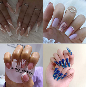XXL Long Press On Nails Chrome Metallic Nuevo diseño Venta al por mayor Press On Nails - Product Image 4
