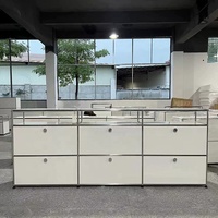 Gabinete de almacenamiento de casillero de cierre suave de gran tamaño Modular Popular de gama alta 304 tablero lateral para Home Hotel Villa