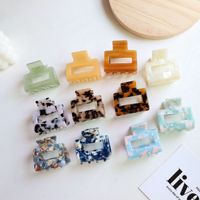 Barrettes en coquille de tortue moyenne, cheveux fins et épais, en acétate de cellules de tortue, pince à cheveux avec imprimé léopard, 20 pièces, 2 pouces