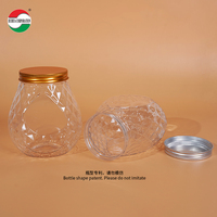 Boîtes en plastique PET vides modernes de haute qualité, pots en plastique transparents, emballage avec couvercles