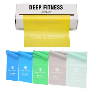 Exercise TheraBand Resistance Bands roll, 50 Yard Roll Professional band Latex- free Elastic Band