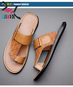 Sandalias Deportivas para Hombre, de Piel Auténtica con Suela de PU, Multiusos para Interiores y Exteriores, Pantuflas de Verano - Product Image 6