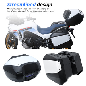 Barre de protection de moto XL750 à trois boîtes, compatible tout-terrain, avec boîte latérale arrière pour accessoires de modification Honda XL750 Transalp - Product Image 2