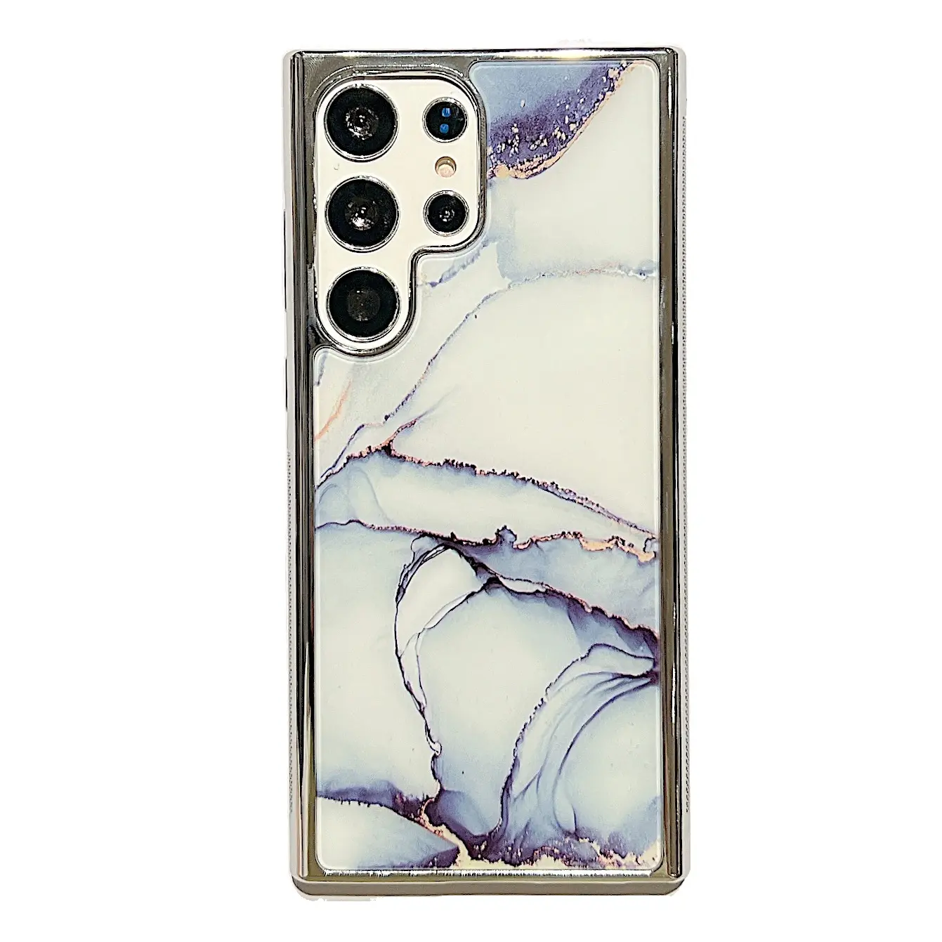 Geili Fashionable Tpu Soft Shockproof Marble Phone Case Electroplated Luxury Premium Cover For Samsung S23ultra