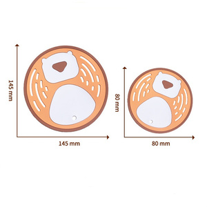 Custom Logo Bulk Sale Factory Price Customised Printed Plastic Soft Classic Coasters Set