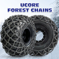 Cadenas de Invierno Galvanizadas de Acero al Boro Industriales Nuevas UCORE para Tractores, Cosechadoras y Maquinaria Forestal
