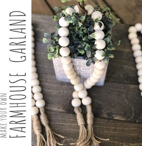 Perles en bois, 500pcs 6 tailles de perles en bois naturel non finies pour l'artisanat, boules rondes en bois pré-percées pour guirlande macramé - Product Image 5