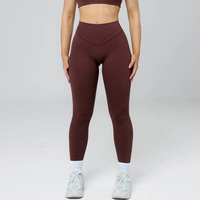 SHINBENE Leggings de sport taille haute pour femme, effet push-up personnalisé, froncé aux fesses, pour fitness et yoga