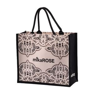 Sac fourre-tout en jute grande capacité, écologique, coloré, imperméable, pour le voyage et la plage, vente en gros - Product Image 1