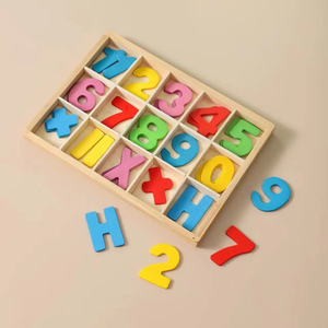 Juguete educativo de números de madera para niños, juguete matemático de cálculo para 2-4 y 5-7 años, rango de edad - Product Image 1