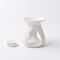 Brûleur d'encens en céramique bicolore de luxe, style chinois moderne, pour la maison, diffuseur d'huiles essentielles et d'arômes, idéal pour les senteurs de bois de santal et de jasmin