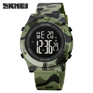 Skmei Digital Watch 50M Waterproof Men's Sports Electronic Watch Camouflage Strap - Product Image 5