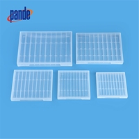 Boîte en plastique PP carrée pour 10 tarauds HSS portables au design innovant, avec emballage intégré pour forets à filetage