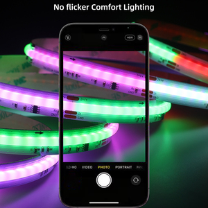 RGB COB dẫn dải 24V 480/720/784/840/896 <span class=keywords><strong>LED</strong></span> ws2811 cao CRI, 12V địa chỉ COB dẫn băng liền mạch cho nhà, cảnh quan - Product Image 4